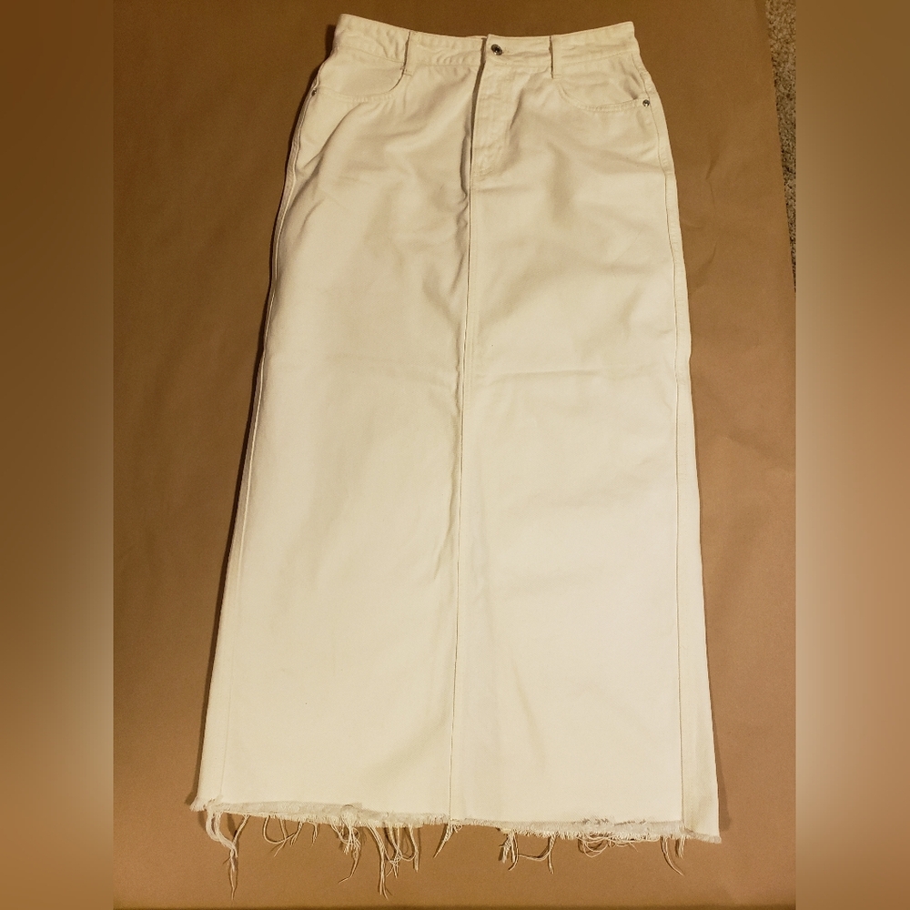 Zara Cream Maxi Skirt